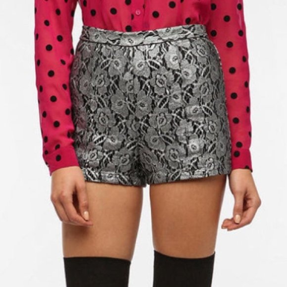 Sparkle & Fade Metallic Shorts (Urban Outfitters) - Picture 2 of 3